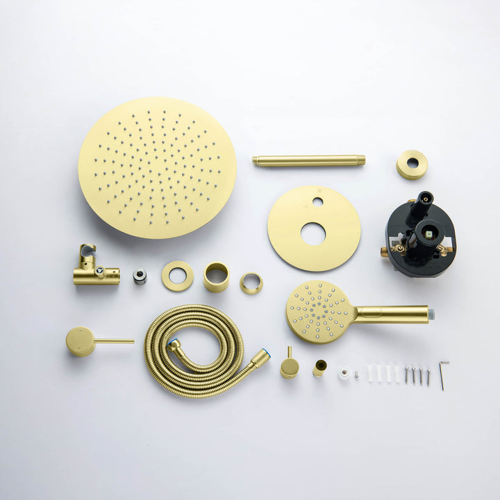 Halo Pressure-Balanced 2-Function Ceiling-Mount Shower System with Rough-In Valve