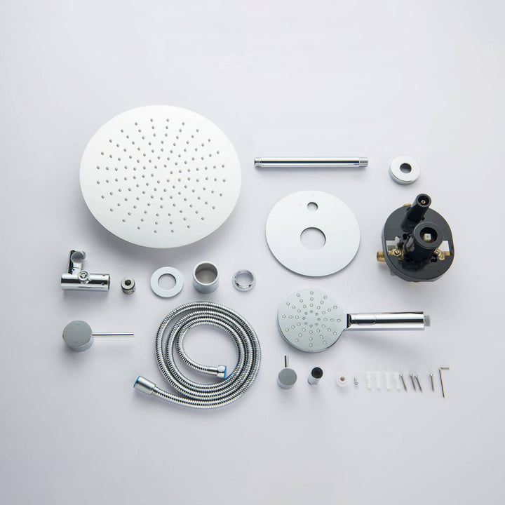 Halo Pressure-Balanced 2-Function Ceiling-Mount Shower System with Rough-In Valve
