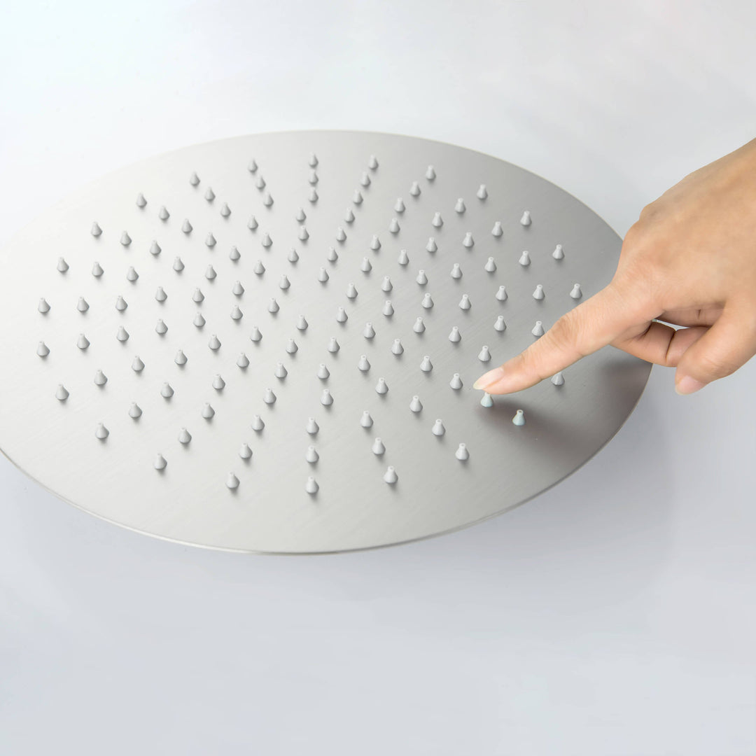 Halo Pressure-Balanced 3-Function Ceiling-Mount Shower System with Rough-In Valve
