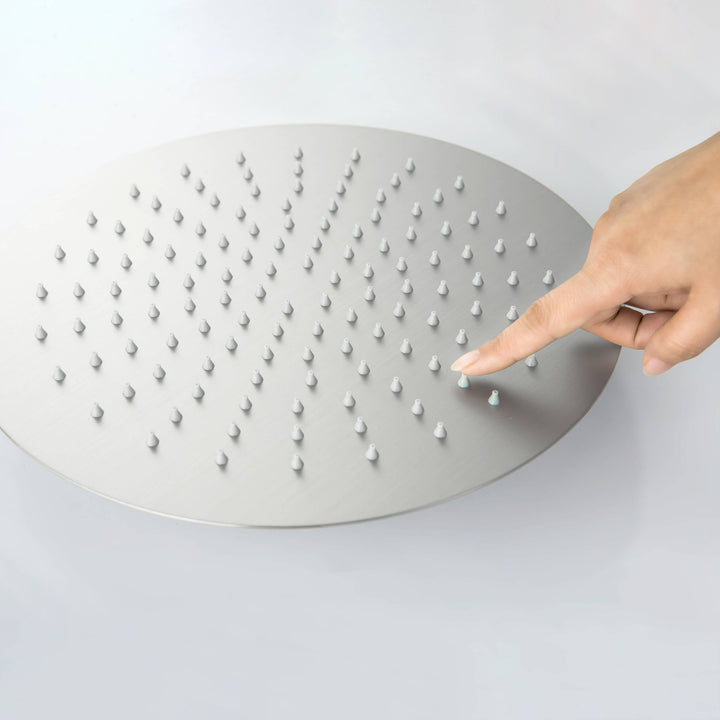 Halo Pressure-Balanced 3-Function Ceiling-Mount Shower System with Rough-In Valve