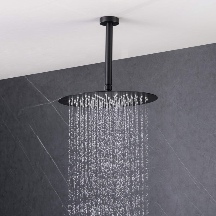 Halo Pressure-Balanced 3-Function Ceiling-Mount Shower System with Rough-In Valve
