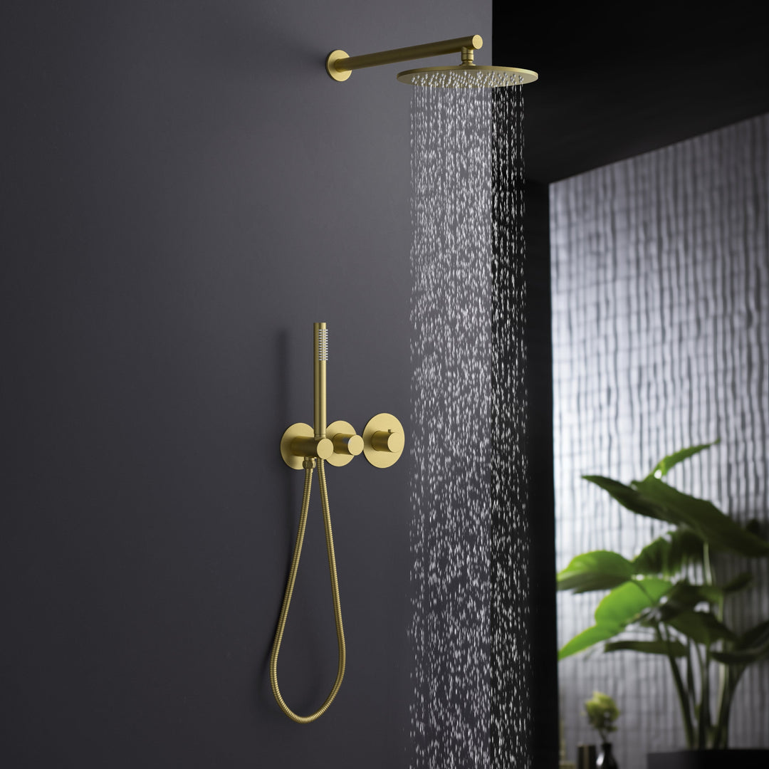 Halo 2-Function Thermostatic Wall-Mount Shower System with Rough-In Valve