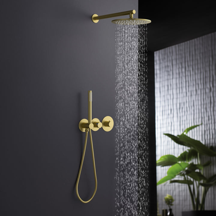 Halo 2-Function Thermostatic Wall-Mount Shower System with Rough-In Valve