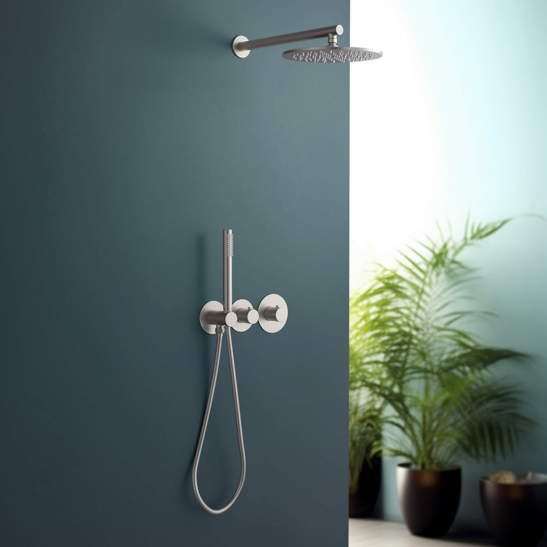 Halo 2-Function Thermostatic Wall-Mount Shower System with Rough-In Valve