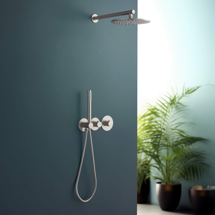 Halo 2-Function Thermostatic Wall-Mount Shower System with Rough-In Valve