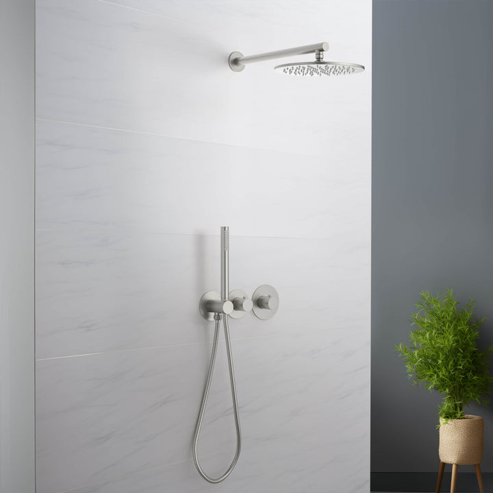 Halo 2-Function Thermostatic Wall-Mount Shower System with Rough-In Valve