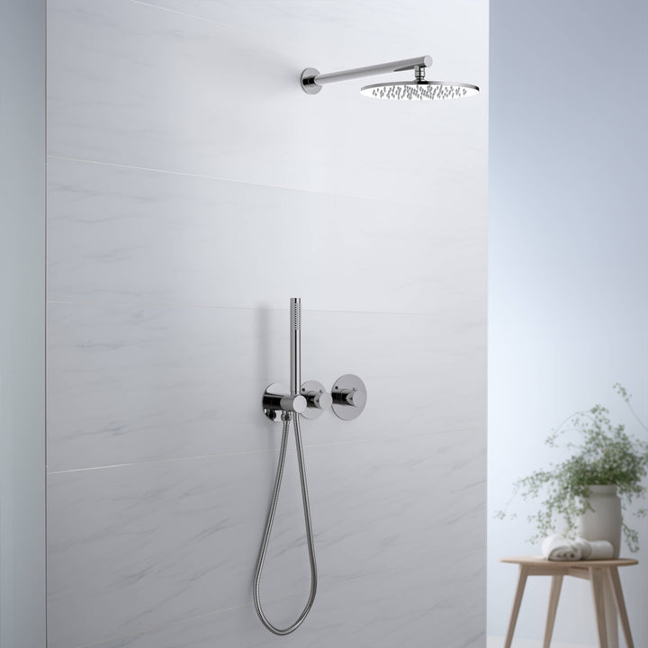 Halo 2-Function Thermostatic Wall-Mount Shower System with Rough-In Valve