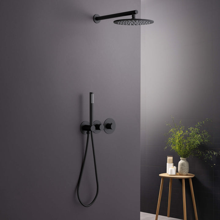 Halo 2-Function Thermostatic Wall-Mount Shower System with Rough-In Valve