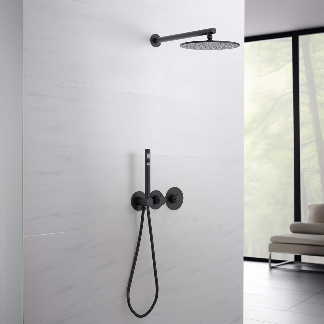 Halo 2-Function Thermostatic Wall-Mount Shower System with Rough-In Valve