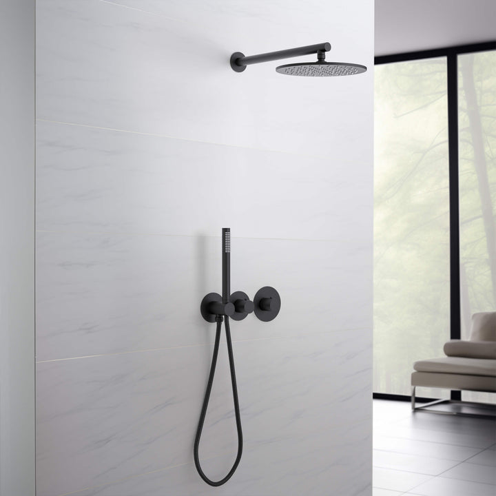 Halo 2-Function Thermostatic Wall-Mount Shower System with Rough-In Valve