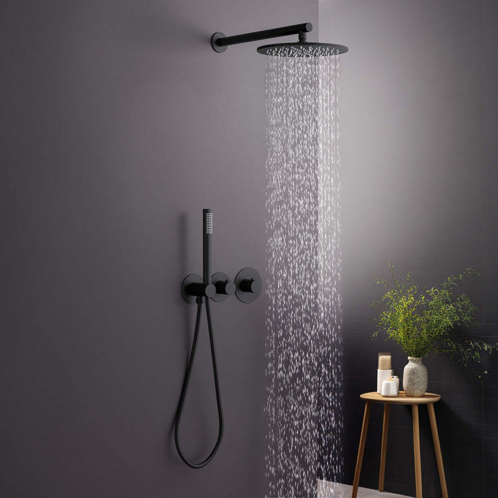 Halo 2-Function Thermostatic Wall-Mount Shower System with Rough-In Valve