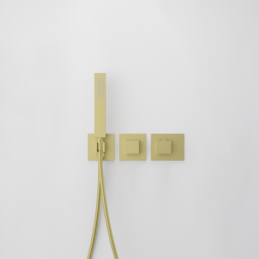 Quadra 2-Function Thermostatic Wall Mount Shower System with Rough-In Valve
