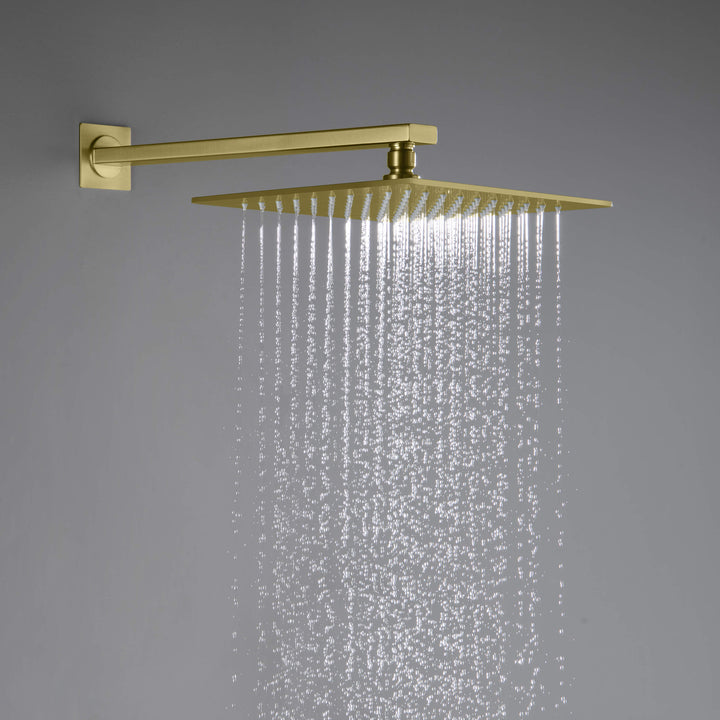 Quadra 2-Function Thermostatic Wall Mount Shower System with Rough-In Valve
