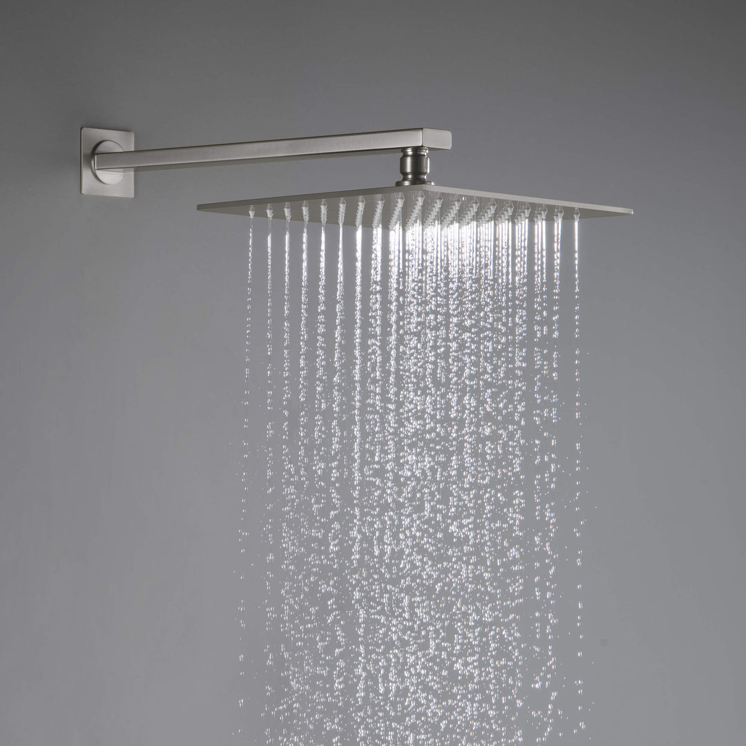 Quadra 2-Function Thermostatic Wall Mount Shower System with Rough-In Valve