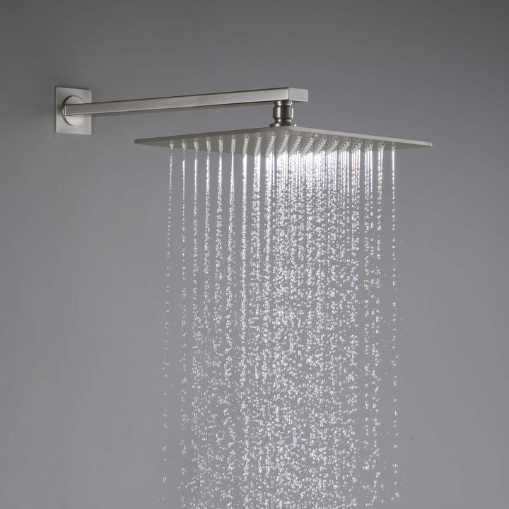 Quadra 2-Function Thermostatic Wall Mount Shower System with Rough-In Valve