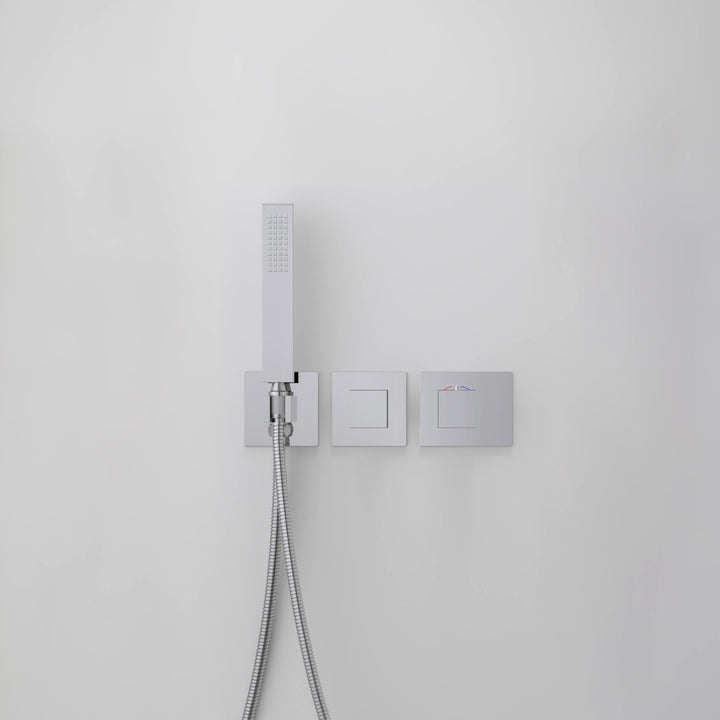 Quadra 2-Function Thermostatic Wall Mount Shower System with Rough-In Valve