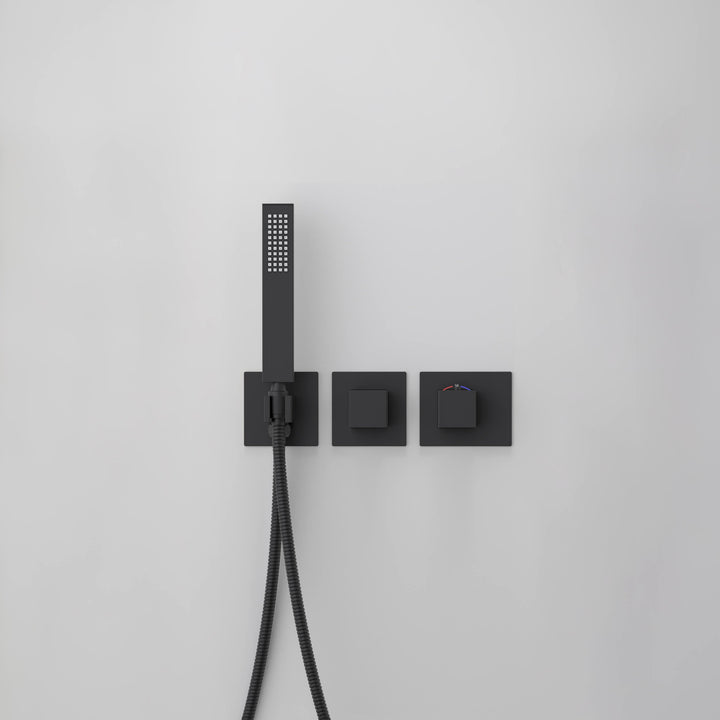 Quadra 2-Function Thermostatic Wall Mount Shower System with Rough-In Valve