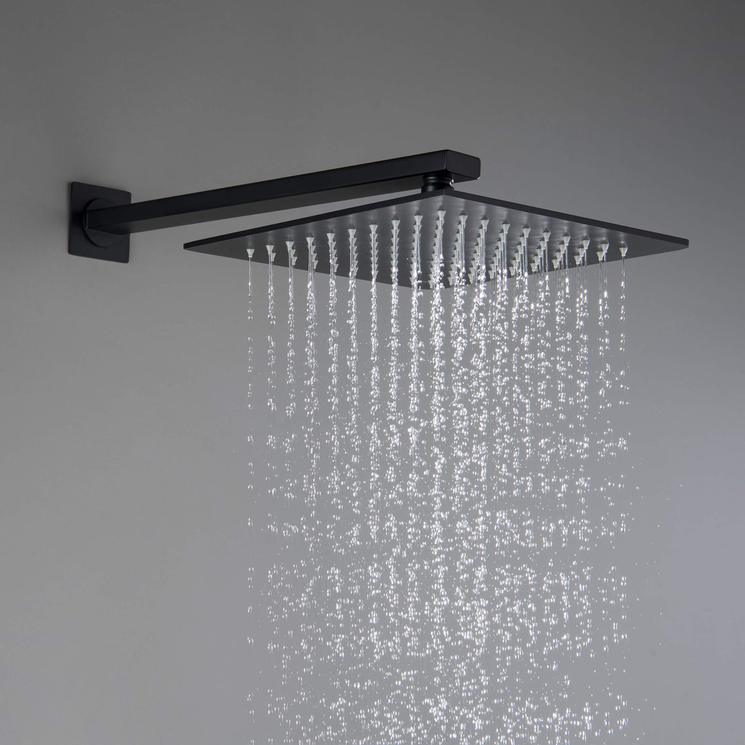 Quadra 2-Function Thermostatic Wall Mount Shower System with Rough-In Valve