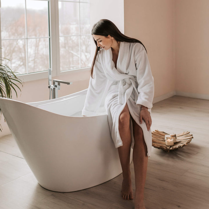 Quadra Floor-Mount Tub Filler with Hand Shower