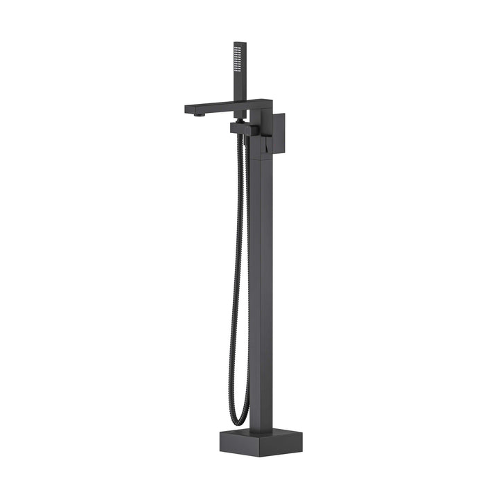 Quadra Floor-Mount Tub Filler with Hand Shower