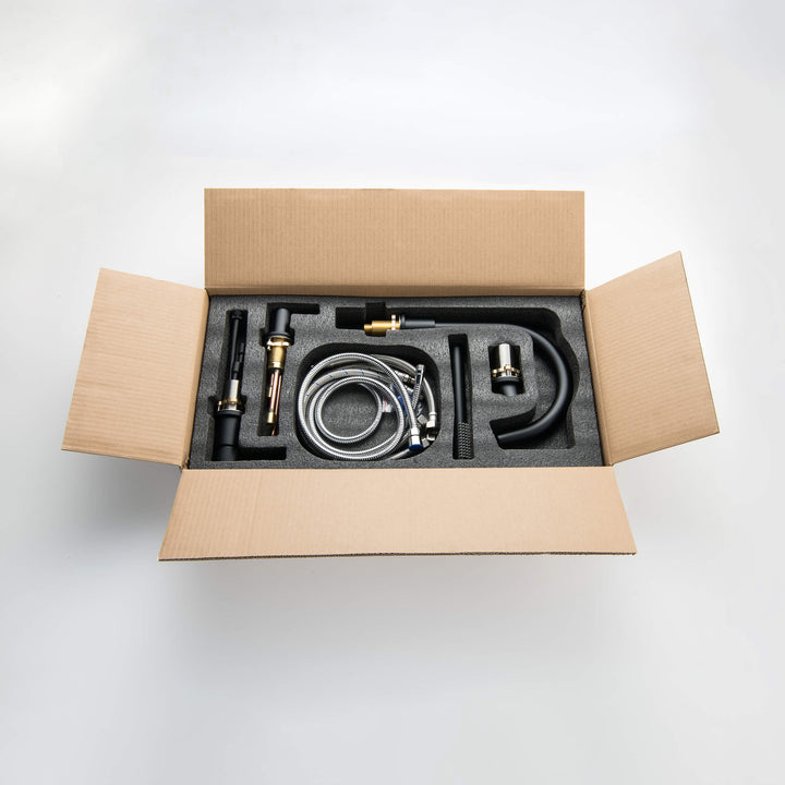 Halo Deck-Mounted Roman Tub Filler with Hand Shower