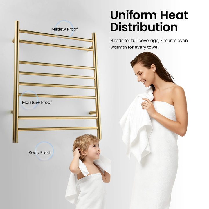 24" x 30-1/4" ETL Hardwired/Plug-In Wall-Mounted Stainless Steel Towel Warmer