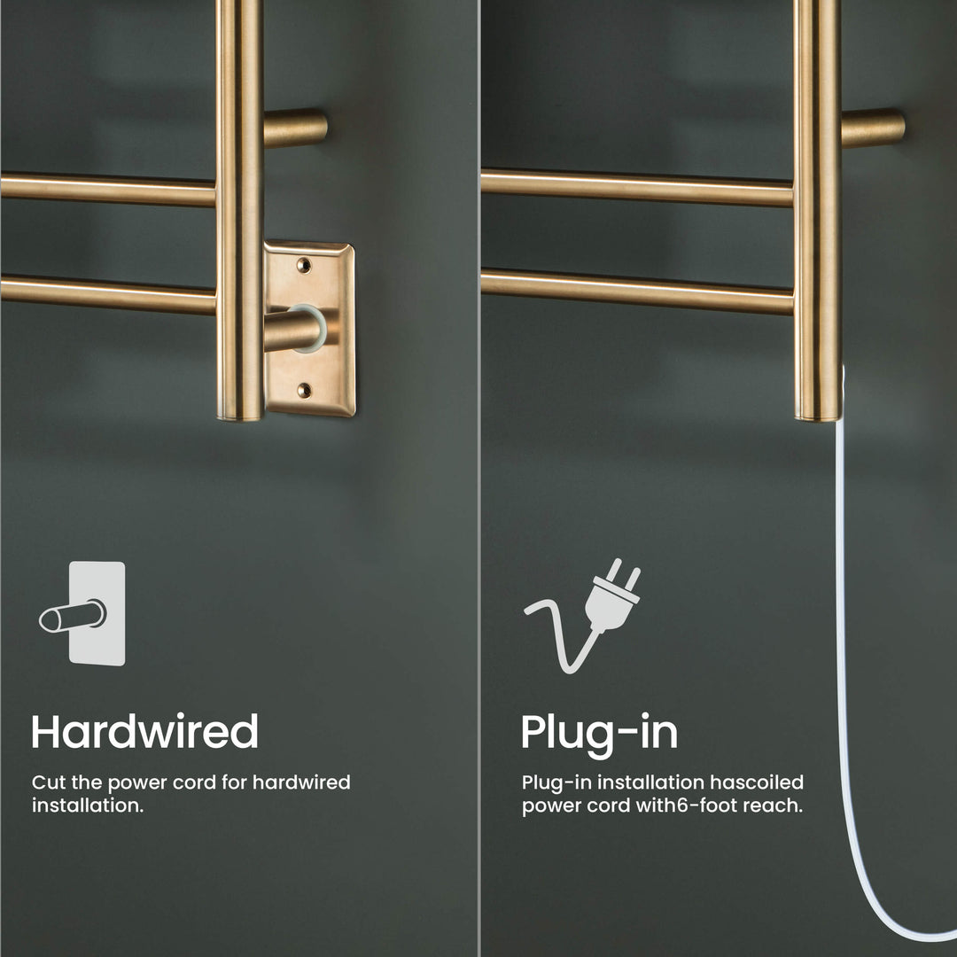 24" x 30-1/4" ETL Hardwired/Plug-In Wall-Mounted Stainless Steel Towel Warmer