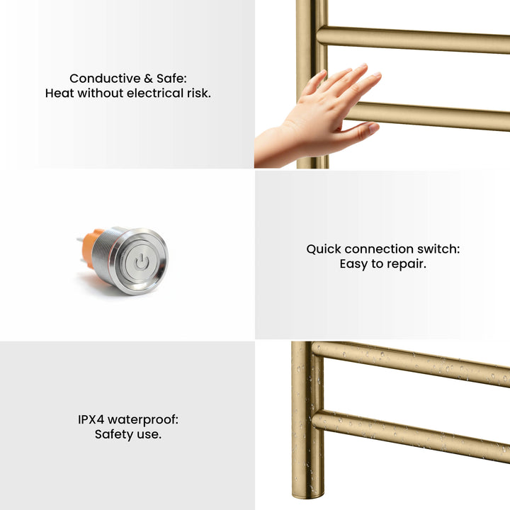 24" x 30-1/4" ETL Hardwired/Plug-In Wall-Mounted Stainless Steel Towel Warmer