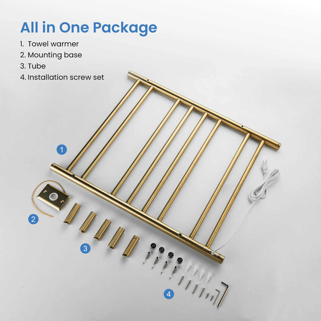 24" x 30-1/4" ETL Hardwired/Plug-In Wall-Mounted Stainless Steel Towel Warmer