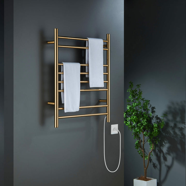 24" x 30-1/4" ETL Hardwired/Plug-In Wall-Mounted Stainless Steel Towel Warmer