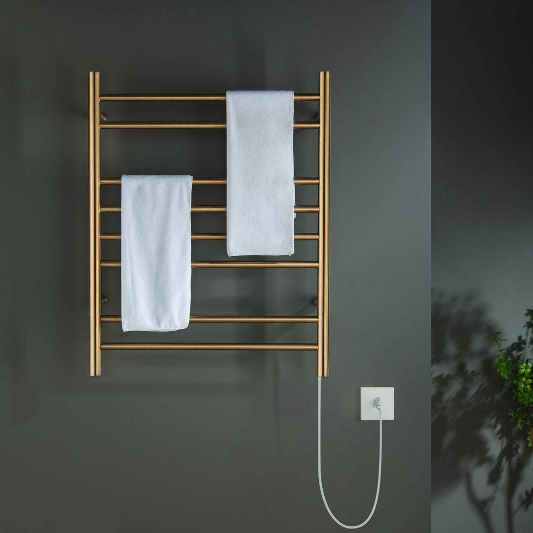 24" x 30-1/4" ETL Hardwired/Plug-In Wall-Mounted Stainless Steel Towel Warmer