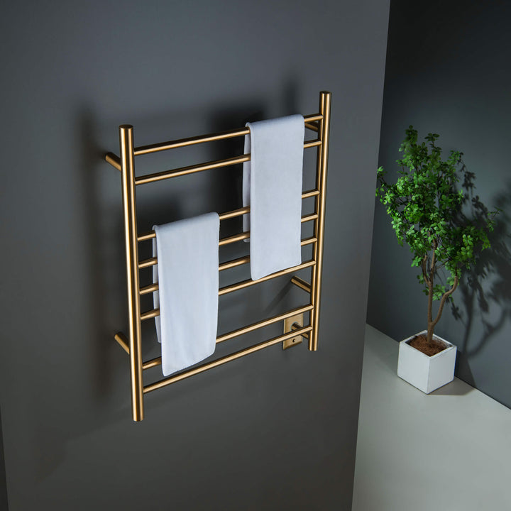 24" x 30-1/4" ETL Hardwired/Plug-In Wall-Mounted Stainless Steel Towel Warmer