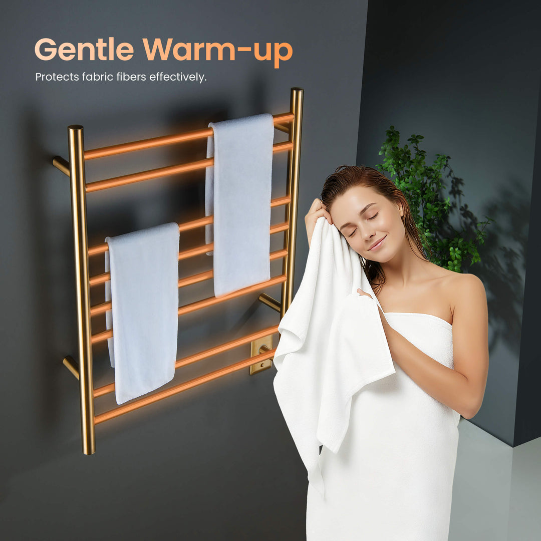 24" x 30-1/4" ETL Hardwired/Plug-In Wall-Mounted Stainless Steel Towel Warmer