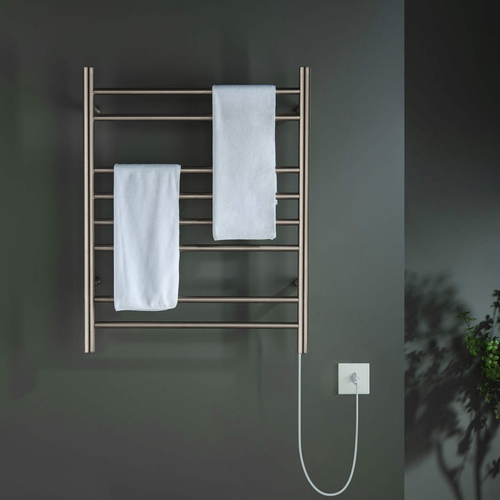 24" x 30-1/4" ETL Hardwired/Plug-In Wall-Mounted Stainless Steel Towel Warmer