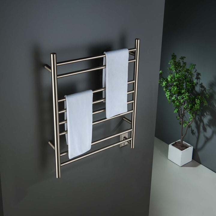 24" x 30-1/4" ETL Hardwired/Plug-In Wall-Mounted Stainless Steel Towel Warmer