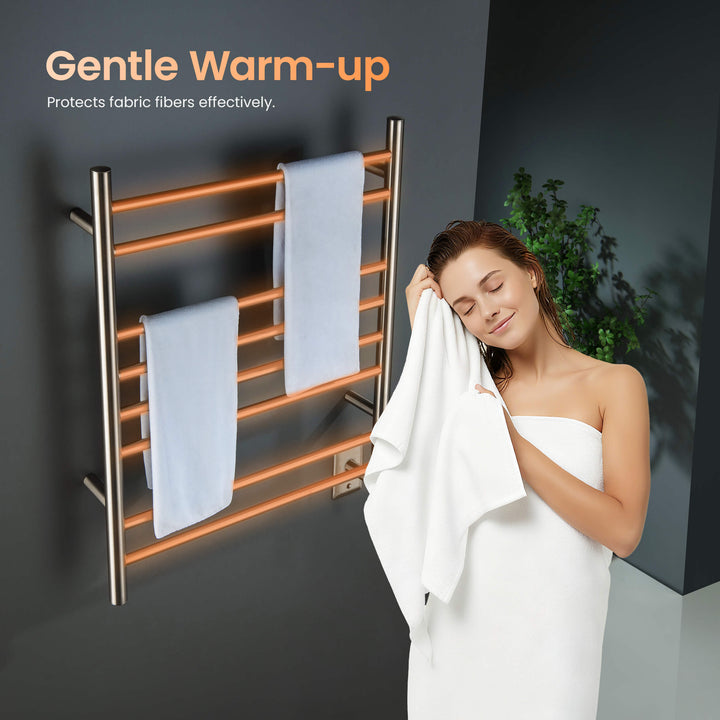 24" x 30-1/4" ETL Hardwired/Plug-In Wall-Mounted Stainless Steel Towel Warmer