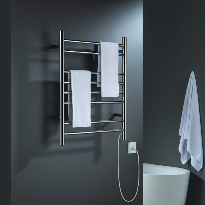 24" x 30-1/4" ETL Hardwired/Plug-In Wall-Mounted Stainless Steel Towel Warmer