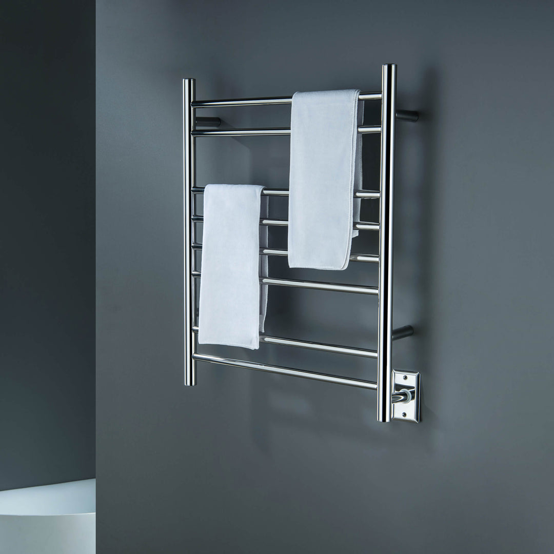 24" x 30-1/4" ETL Hardwired/Plug-In Wall-Mounted Stainless Steel Towel Warmer