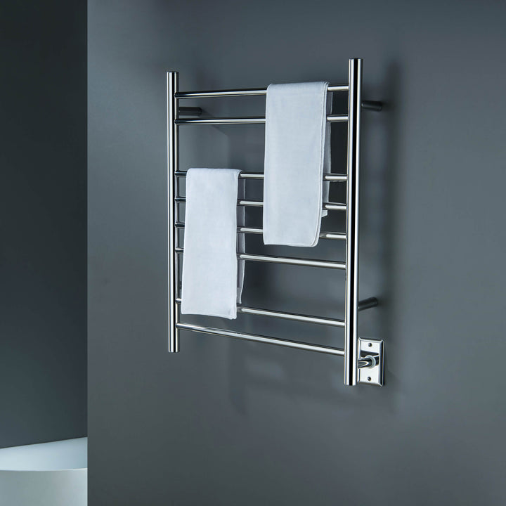 24" x 30-1/4" ETL Hardwired/Plug-In Wall-Mounted Stainless Steel Towel Warmer