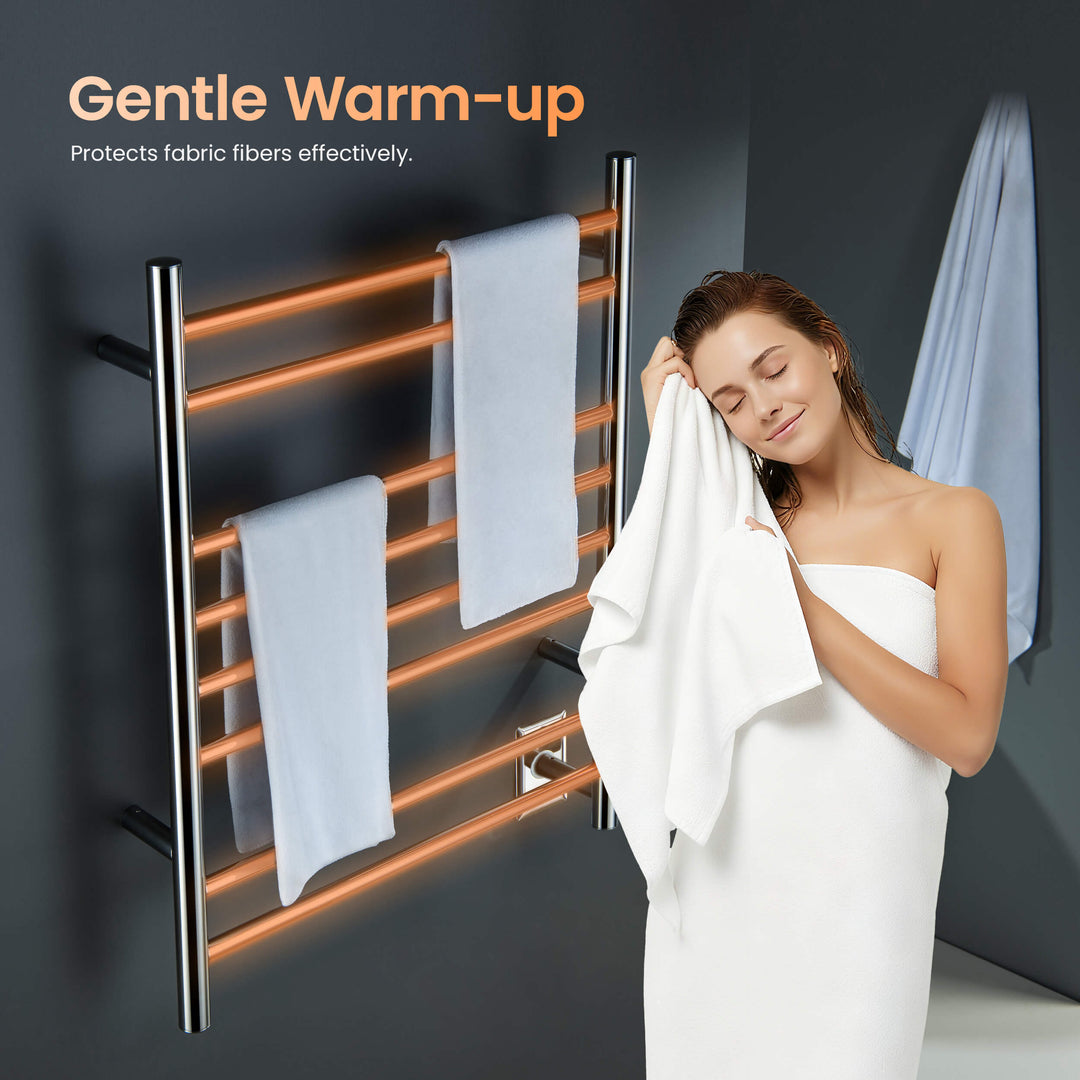 24" x 30-1/4" ETL Hardwired/Plug-In Wall-Mounted Stainless Steel Towel Warmer