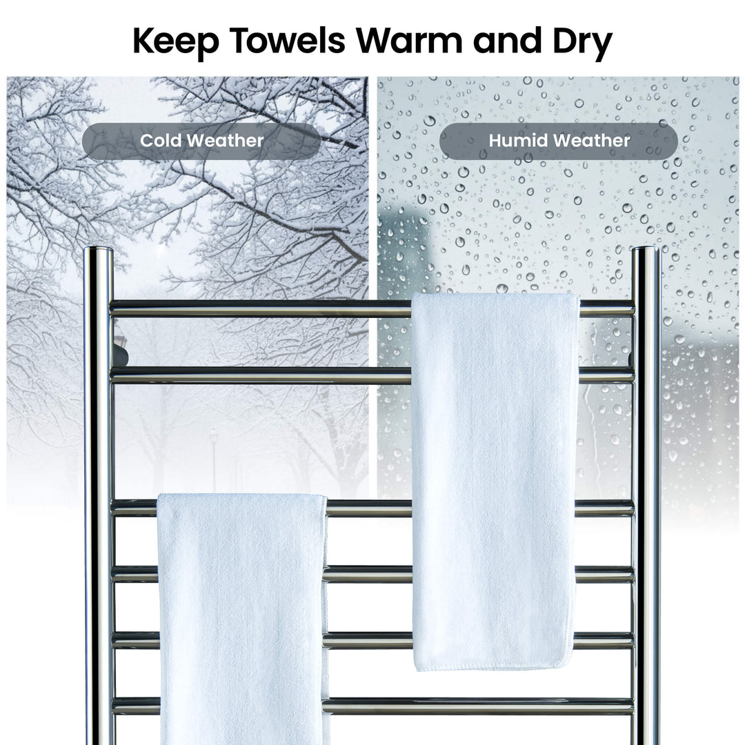24" x 30-1/4" ETL Hardwired/Plug-In Wall-Mounted Stainless Steel Towel Warmer