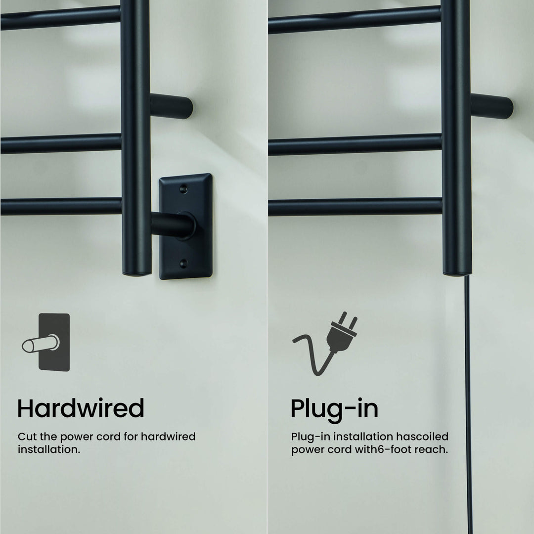24" x 30-1/4" ETL Hardwired/Plug-In Wall-Mounted Stainless Steel Towel Warmer