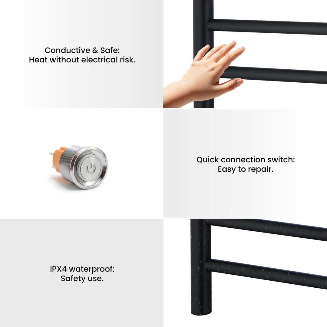 24" x 30-1/4" ETL Hardwired/Plug-In Wall-Mounted Stainless Steel Towel Warmer