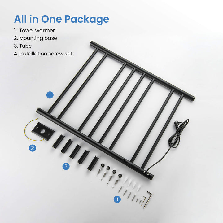 24" x 30-1/4" ETL Hardwired/Plug-In Wall-Mounted Stainless Steel Towel Warmer