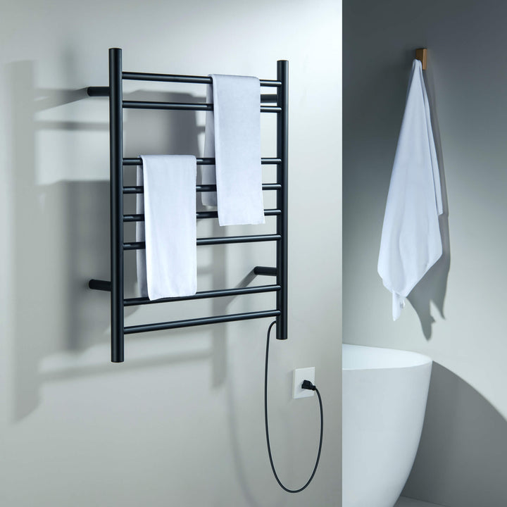 24" x 30-1/4" ETL Hardwired/Plug-In Wall-Mounted Stainless Steel Towel Warmer