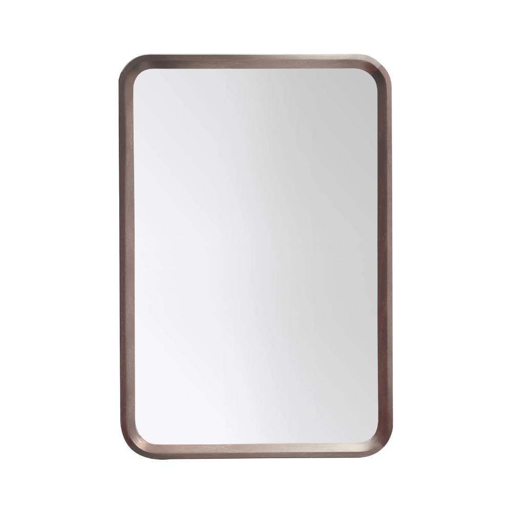 The Vela Mirrors feature a rectangular design with rounded edges and a slim, dark metal frame, shown against a white background.