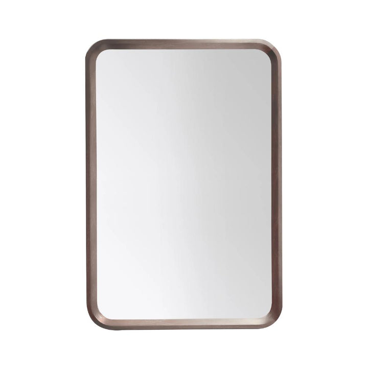 The Vela Mirrors feature a rectangular design with rounded edges and a slim, dark metal frame, shown against a white background.
