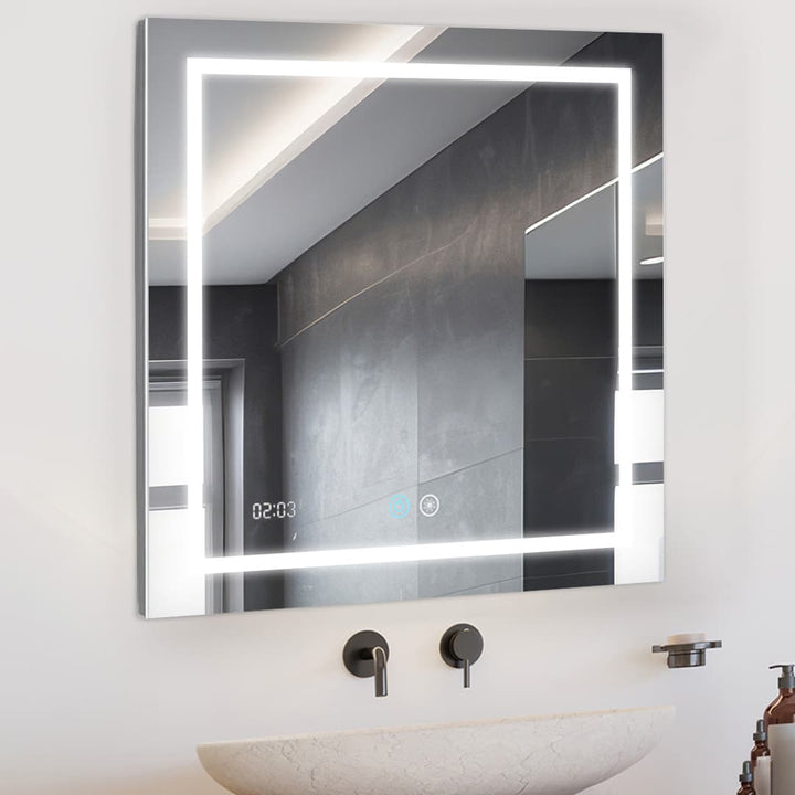 Daytona 30" x 30" LED Bathroom Mirror, Anti-Fog | ANVE Kitchen &amp; Bath