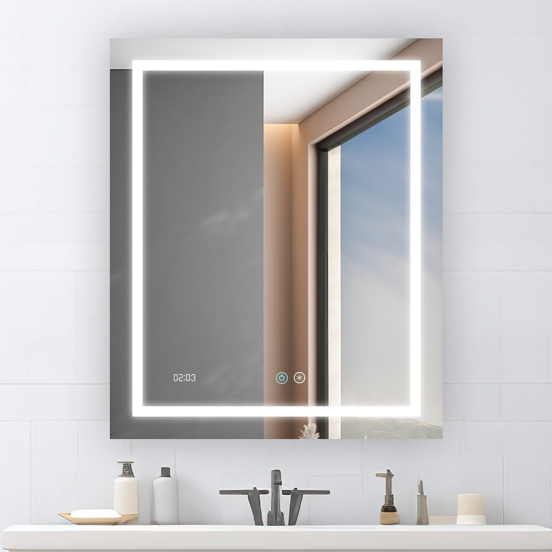 Daytona 30" x 40" LED Bathroom Mirror, Anti-Fog