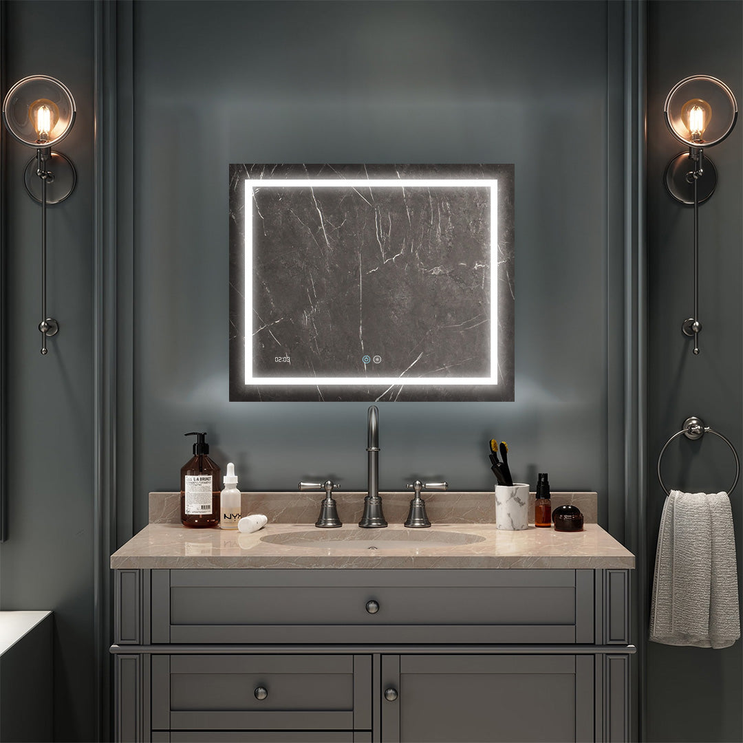 Daytona 36" x 30" LED Bathroom Mirror, Anti-Fog